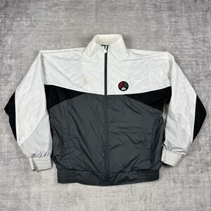 Nike Air Jordan Jacket Men's Medium White VIII Remixed Track Windbreaker
